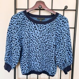 Ann Taylor Leopard Sweater Sz S